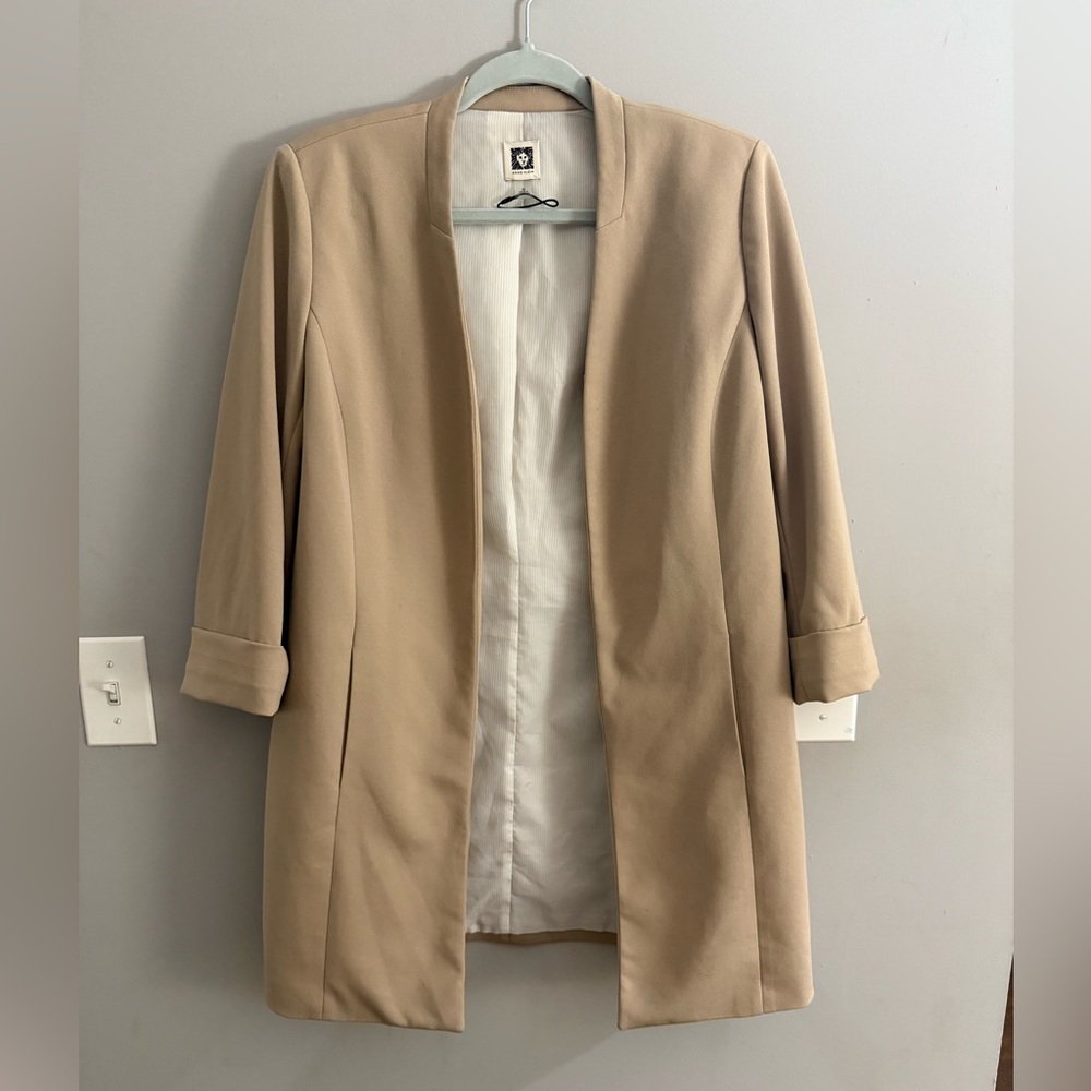Anne Klein Tan Women's oversized Blazer